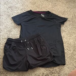 All in Motion Black Activewear Set 14/16 set